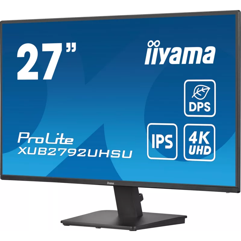 iiyama ProLite XU2792UHSU-B6 datora monitors 68.6 cm (27 collas) 3840 x 2160 pikseļi 4K Ultra HD LED Melns