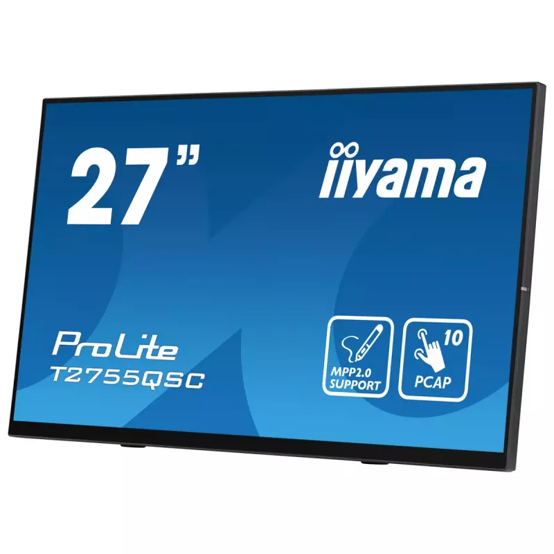 iiyama ProLite T2755QSC-B1 datora monitors 68,6 cm (27 colli) 2560 x 1440 pikseļi Quad HD LCD skārienekrāns Melns