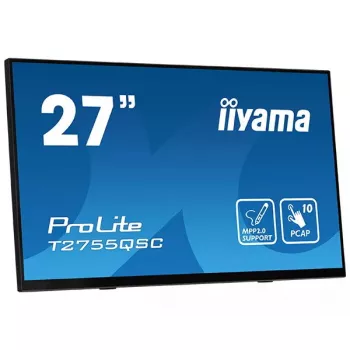 iiyama ProLite T2755QSC-B1 datora monitors 68,6 cm (27 colli) 2560 x 1440 pikseļi Quad HD LCD skārienekrāns Melns