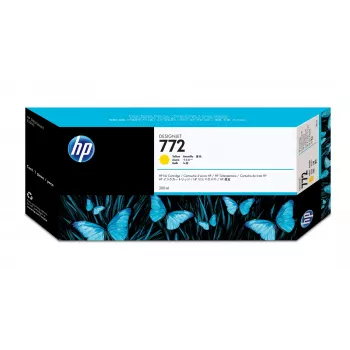 HP 772 300 ml dzeltena DesignJet tintes kasetne, HP Designjet Z5200 PostScript Printer, termiskā tintes druka, dzeltena, Singapūra, 283 mm, 41 mm