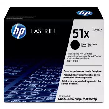 HP 51X Augstas ietilpības Melns Oriģināls LaserJet Tonera Kasetne
