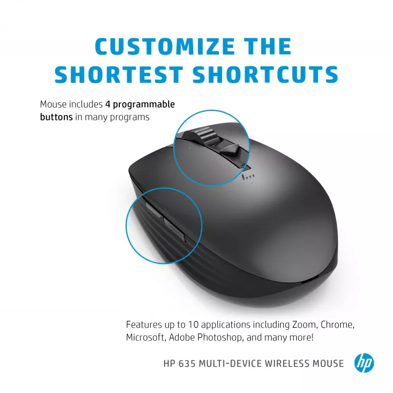 Pele HP 635 Multi-Device Wireless RF Wireless + Bluetooth