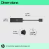 HP USB 3.0 uz Gigabit RJ45 adapteris G2, vadu, USB, Ethernet, melns