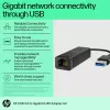 HP USB 3.0 uz Gigabit RJ45 adapteris G2, vadu, USB, Ethernet, melns