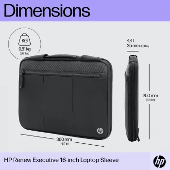 HP Renew Executive 14 collu klēpjdatora uzmava, 35,8 cm, vienkrāsaina