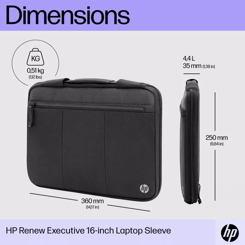 HP Renew Executive 14 collu klēpjdatora uzmava, 35,8 cm, vienkrāsaina