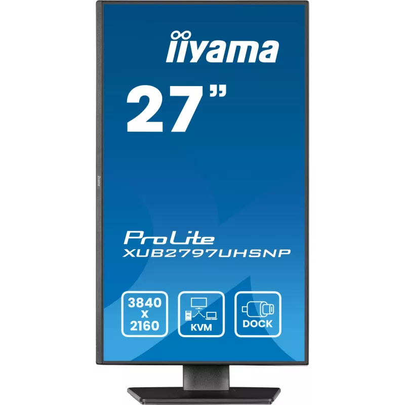 iiyama ProLite XUB2797UHSNP-B1 datora monitors 68.6 cm (27 colli) 3840 x 2160 pikseļi 4K Ultra HD LED Melns