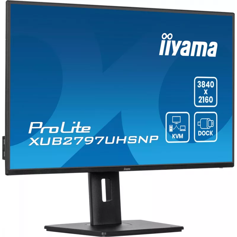 iiyama ProLite XUB2797UHSNP-B1 datora monitors 68.6 cm (27 colli) 3840 x 2160 pikseļi 4K Ultra HD LED Melns