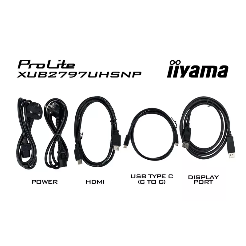 iiyama ProLite XUB2797UHSNP-B1 datora monitors 68.6 cm (27 colli) 3840 x 2160 pikseļi 4K Ultra HD LED Melns