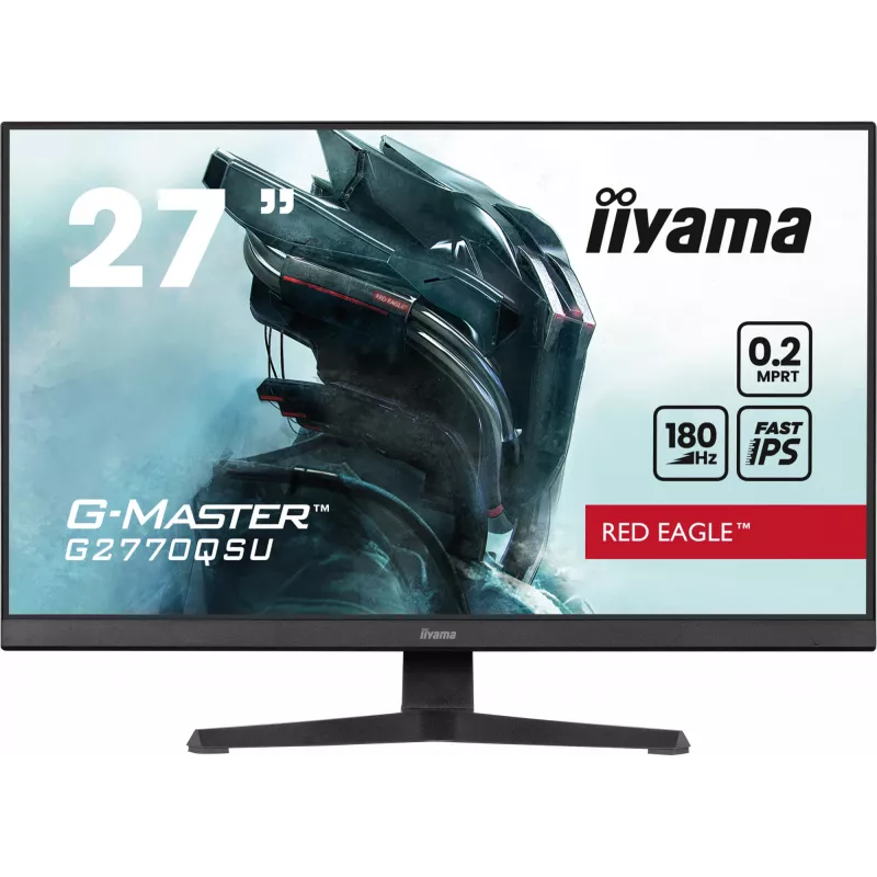 iiyama G-MASTER G2770QSU-B6 datora monitors 68.6 cm (27 colli) 2560 x 1440 pikseļi Wide Quad HD LED Melns