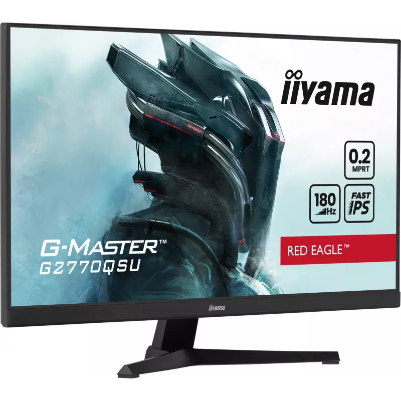 iiyama G-MASTER G2770QSU-B6 datora monitors 68.6 cm (27 colli) 2560 x 1440 pikseļi Wide Quad HD LED Melns