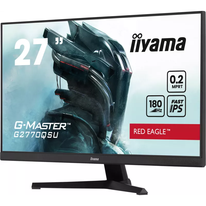 iiyama G-MASTER G2770QSU-B6 datora monitors 68.6 cm (27 colli) 2560 x 1440 pikseļi Wide Quad HD LED Melns
