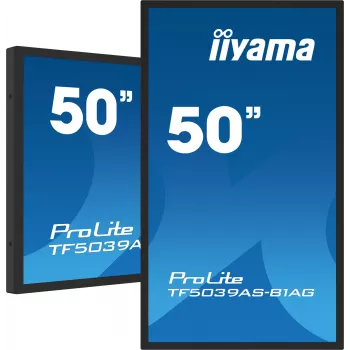 iiyama TF5039AS-B1AG datora monitors 125,7 cm (49,5 collu) 3840 x 2160 pikseļi 4K Ultra HD LED skārienekrāns Melns