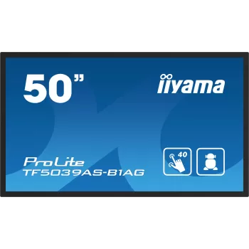 iiyama TF5039AS-B1AG datora monitors 125,7 cm (49,5 collu) 3840 x 2160 pikseļi 4K Ultra HD LED skārienekrāns Melns
