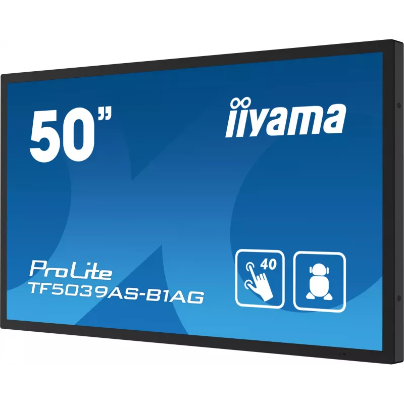 iiyama TF5039AS-B1AG datora monitors 125,7 cm (49,5 collu) 3840 x 2160 pikseļi 4K Ultra HD LED skārienekrāns Melns