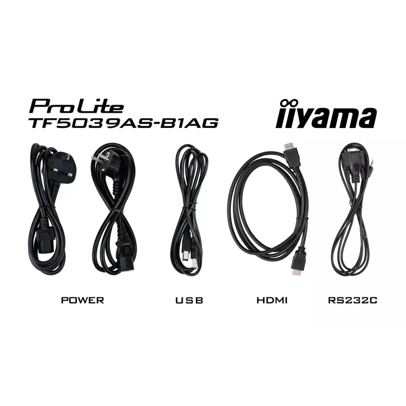 iiyama TF5039AS-B1AG datora monitors 125,7 cm (49,5 collu) 3840 x 2160 pikseļi 4K Ultra HD LED skārienekrāns Melns