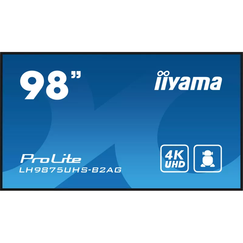 Digitālās izkārtnes plakanais panelis iiyama LH9875UHS-B2AG 97,5 collu LED 4K Ultra HD 3840 x 2160