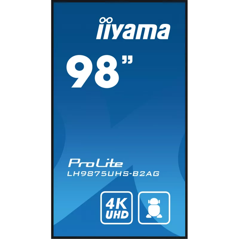 Digitālās izkārtnes plakanais panelis iiyama LH9875UHS-B2AG 97,5 collu LED 4K Ultra HD 3840 x 2160