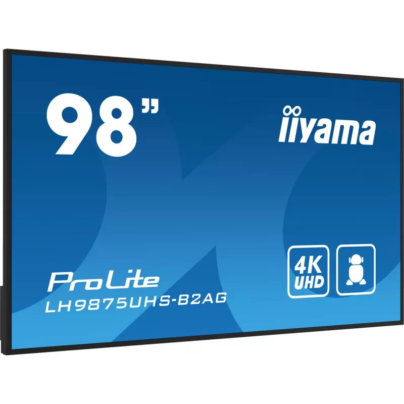 Digitālās izkārtnes plakanais panelis iiyama LH9875UHS-B2AG 97,5 collu LED 4K Ultra HD 3840 x 2160