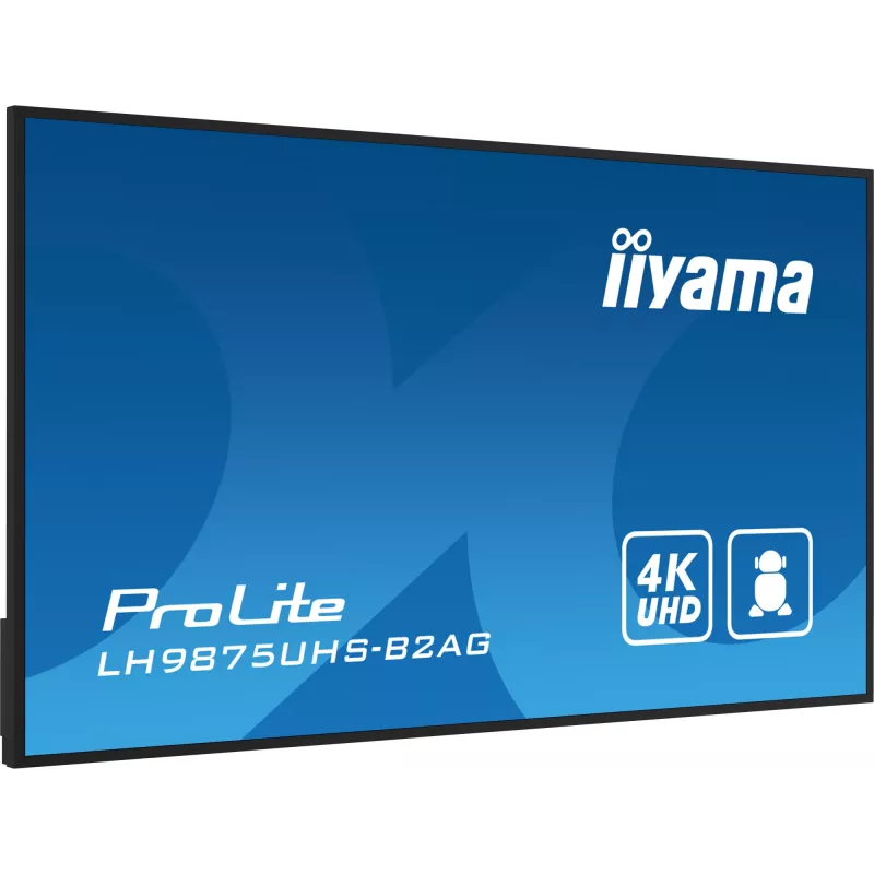 Digitālās izkārtnes plakanais panelis iiyama LH9875UHS-B2AG 97,5 collu LED 4K Ultra HD 3840 x 2160