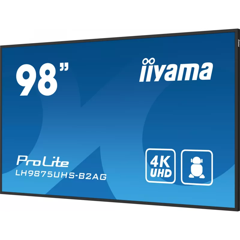 Digitālās izkārtnes plakanais panelis iiyama LH9875UHS-B2AG 97,5 collu LED 4K Ultra HD 3840 x 2160