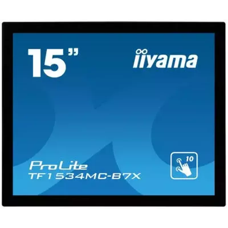 iiyama TF1534MC-B7X datora monitors 38,1 cm (15 colli) 1024 x 768 pikseļi XGA LED Skārienekrāns Vairāku lietotāju Melns