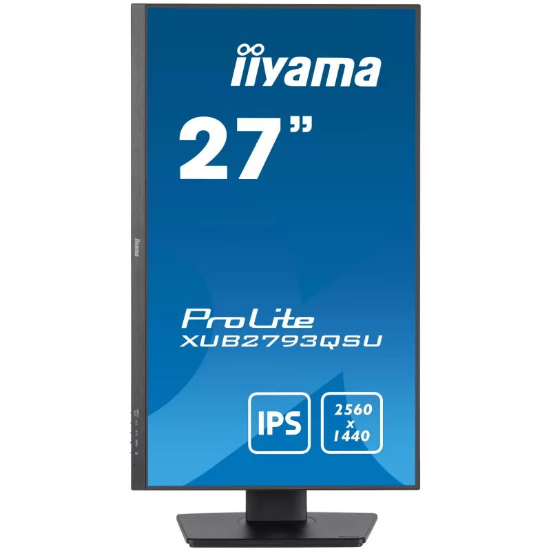 iiyama XUB2793QSU-B7 datora monitors 68.6 cm (27 colli) 2560 x 1440 pikseļi Quad HD LED Melns