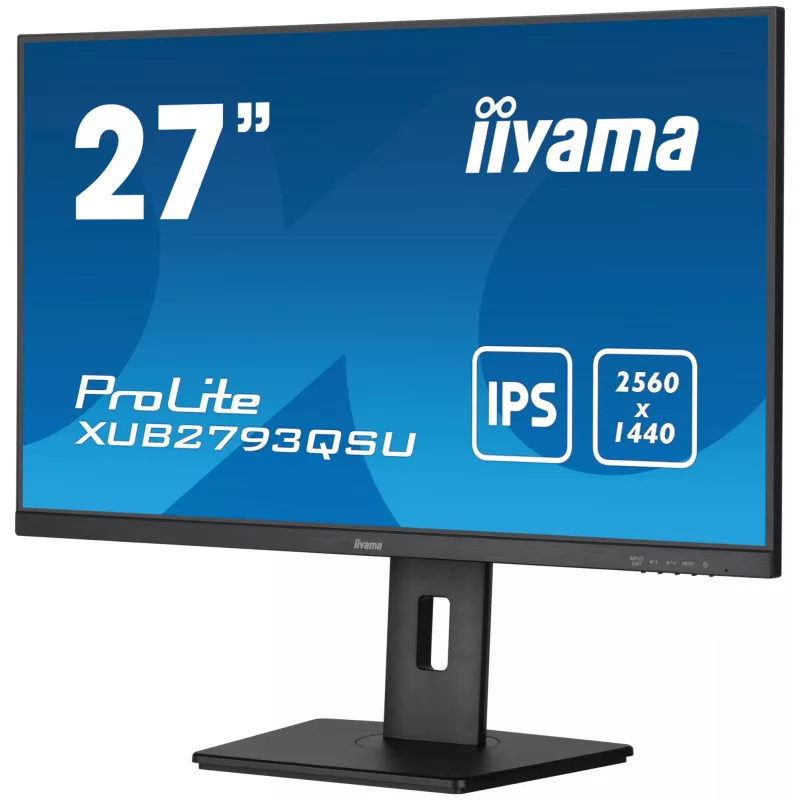 iiyama XUB2793QSU-B7 datora monitors 68.6 cm (27 colli) 2560 x 1440 pikseļi Quad HD LED Melns