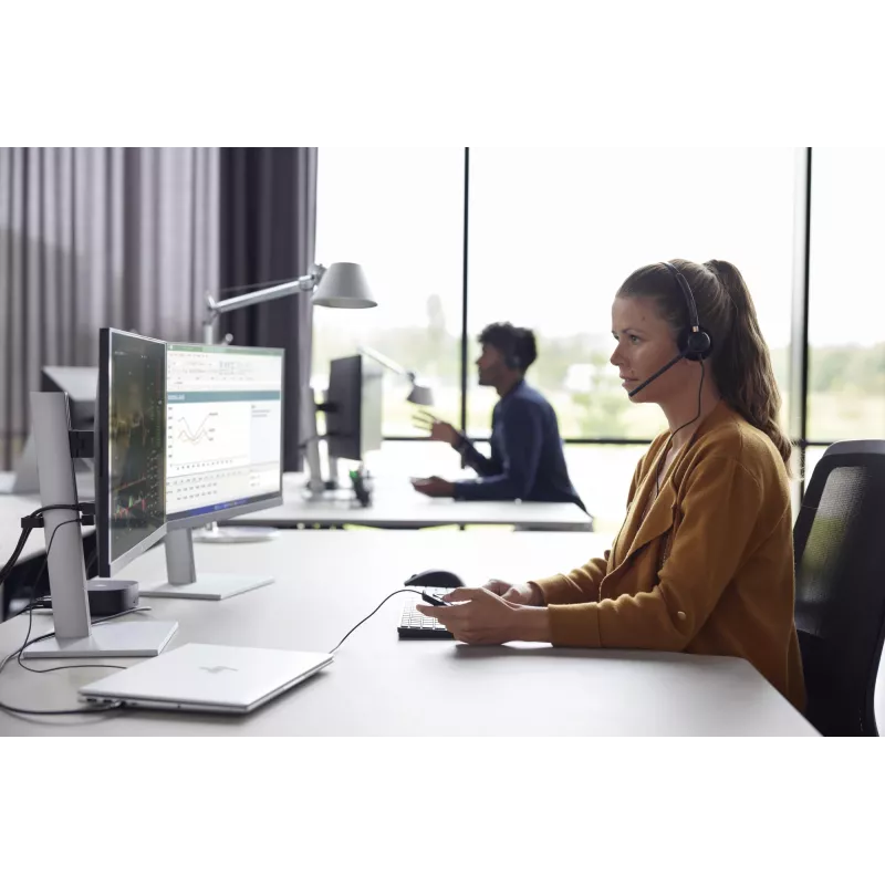 HP Poly EncorePro 520V Binaurālās austiņas VoiceTube +Quick Disconnect