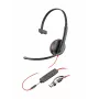 HP Poly Melnswire 3215 mono USB-C austiņas +3.5mm spraudnis +USB-C/A adapteris (Bulk)