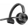 HP Poly Voyager 4310 USB-A austiņas + BT700 dongle, bezvadu, birojam/zvanu centram, 20 - 20000 Hz, 122 g, austiņas, melna