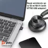 HP Poly Voyager 4310 USB-C austiņas + BT700 uztvērējs + uzlādes statīvs