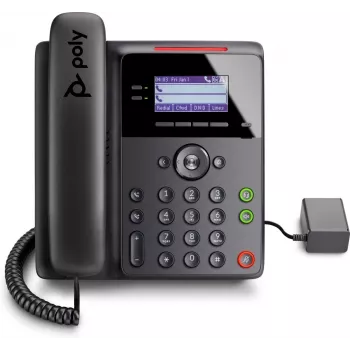 IP telefons POLY Edge B10 Melns Vadu klausule 2 līnijas LCD displejs