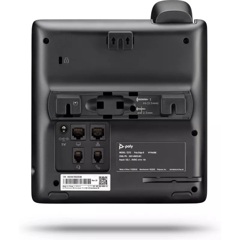 IP telefons POLY Edge B10 Melns Vadu klausule 2 līnijas LCD displejs