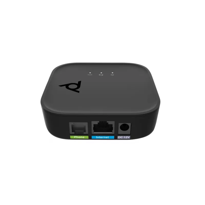 HP Poly ATA 400 1FXS balss porta VoIP adapteris ar atvērto SIP un barošanas avotu