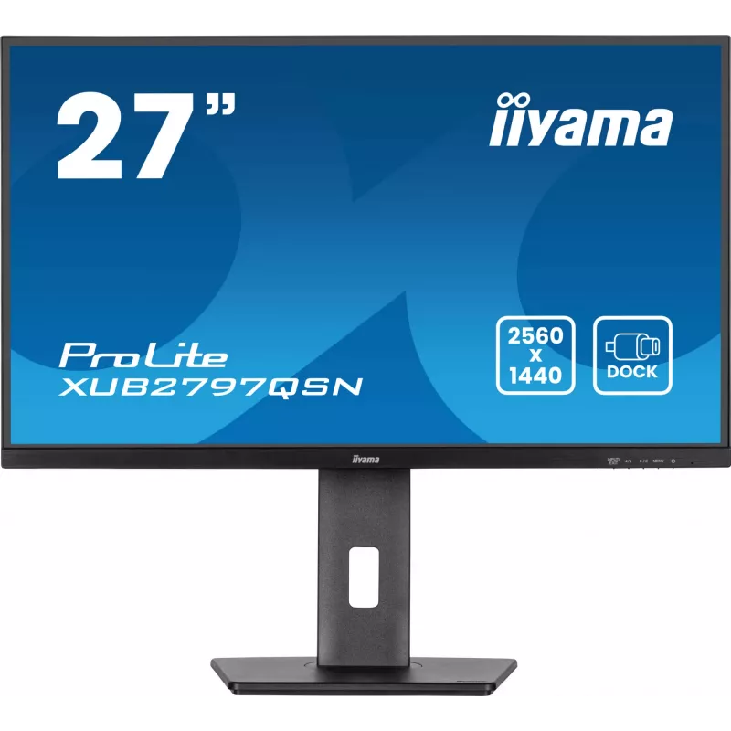 iiyama ProLite XUB2797QSN-B2 datora monitors 68,6 cm (27 colli) 2560 x 1440 pikseļi Quad HD LED Melns