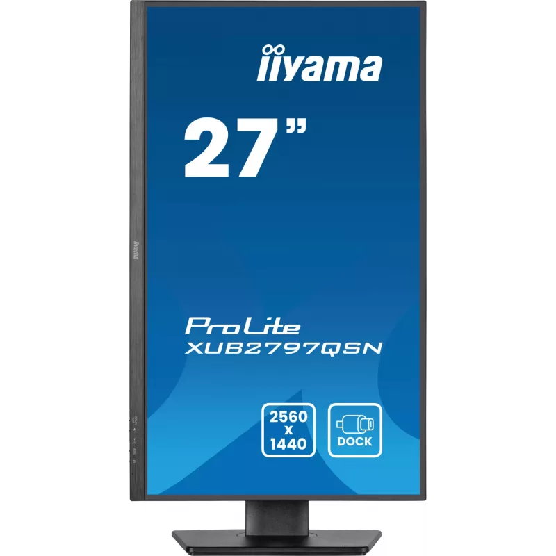 iiyama ProLite XUB2797QSN-B2 datora monitors 68,6 cm (27 colli) 2560 x 1440 pikseļi Quad HD LED Melns
