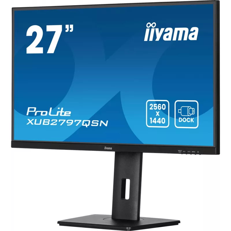 iiyama ProLite XUB2797QSN-B2 datora monitors 68,6 cm (27 colli) 2560 x 1440 pikseļi Quad HD LED Melns
