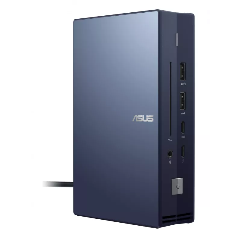 Dokošanas stacija ASUS SimPro Dock 2 Vadu Thunderbolt 3 — HDMI 2.0, DP 1.4, VGA, 3x USB-A, TB3 resursdators, Gigabit Ethernet, Kensington slēdzene
