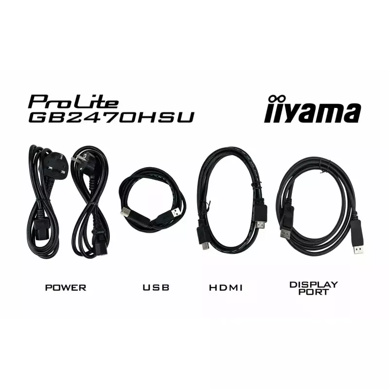 iiyama G-MASTER GB2470HSU-B6 datora monitors 60.5 cm (23.8 collas) 1920 x 1080 pikseļi Full HD LCD Melns