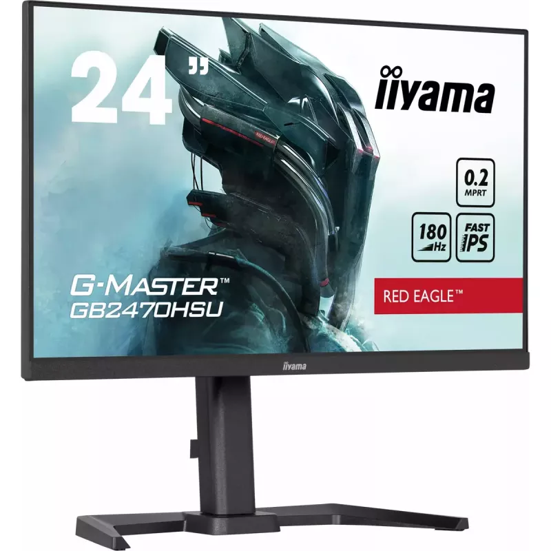 iiyama G-MASTER GB2470HSU-B6 datora monitors 60.5 cm (23.8 collas) 1920 x 1080 pikseļi Full HD LCD Melns