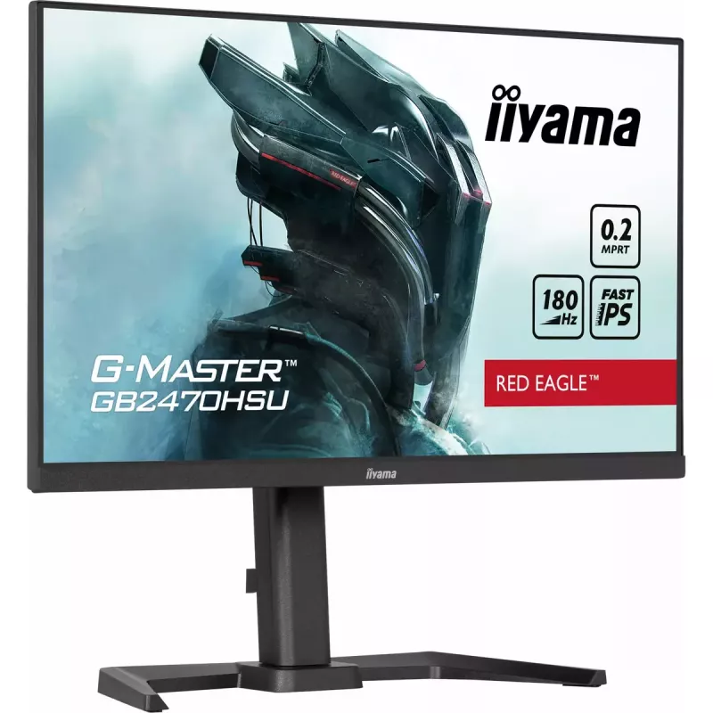 iiyama G-MASTER GB2470HSU-B6 datora monitors 60.5 cm (23.8 collas) 1920 x 1080 pikseļi Full HD LCD Melns