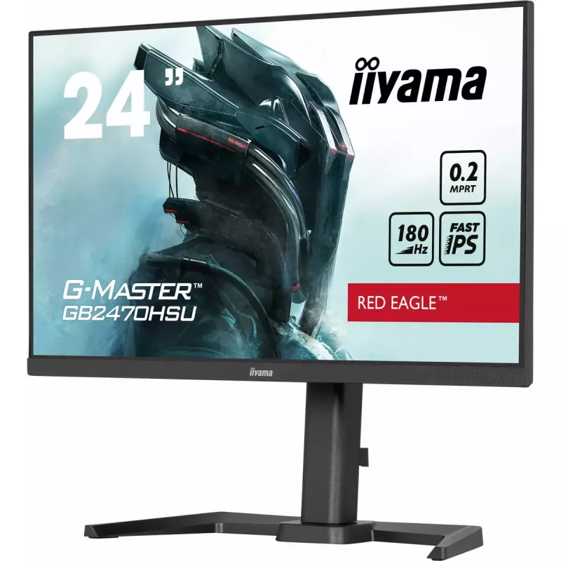 iiyama G-MASTER GB2470HSU-B6 datora monitors 60.5 cm (23.8 collas) 1920 x 1080 pikseļi Full HD LCD Melns