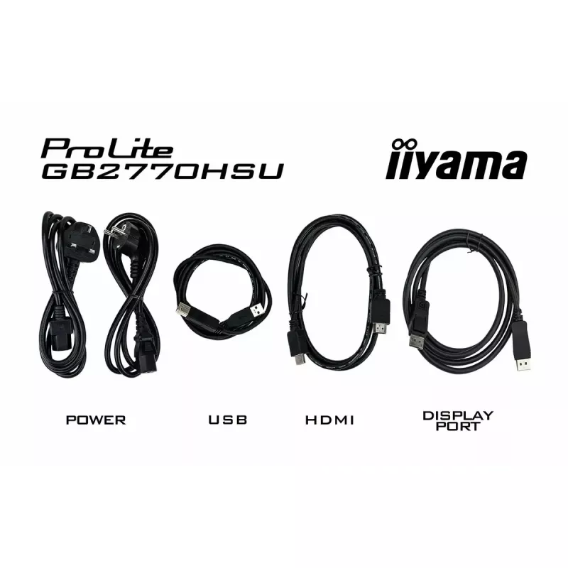 iiyama G-MASTER GB2770HSU-B6 datora monitors 68.6 cm (27 colli) 1920 x 1080 pikseļi Full HD LCD Melns