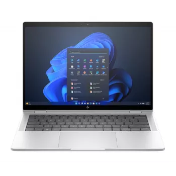 HP Elite x360 1040 G11 A26QTEA 2 vienā portatīvais dators, Intel Core Ultra 7 155H, 35,6 cm (14 collu) 2,8K (2880 x 1800) OLED skārienekrāns, 32 GB LPDDR5x, 1 TB SSD NVMe, Intel Arc Graphics, Wi-Fi 7, Windows 11 Pro, vācu tastatūra, sudraba