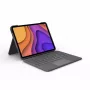 LOGITECH Folio Touch pieskāriena tastatūras maciņš ar skārienpaliktni Oksfordas pelēkā krāsā iPad Air (4. paaudze) Deutsch Qwertz