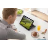 LOGITECH Folio Touch pieskāriena tastatūras maciņš ar skārienpaliktni Oksfordas pelēkā krāsā iPad Air (4. paaudze) Deutsch Qwertz