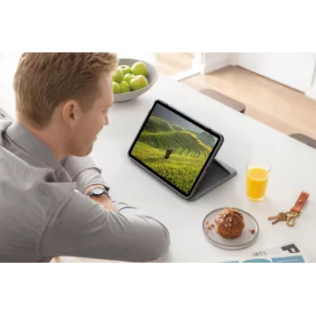 LOGITECH Folio Touch pieskāriena tastatūras maciņš ar skārienpaliktni Oksfordas pelēkā krāsā iPad Air (4. paaudze) Deutsch Qwertz