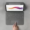 LOGITECH Folio Touch pieskāriena tastatūras maciņš ar skārienpaliktni Oksfordas pelēkā krāsā iPad Air (4. paaudze) Deutsch Qwertz