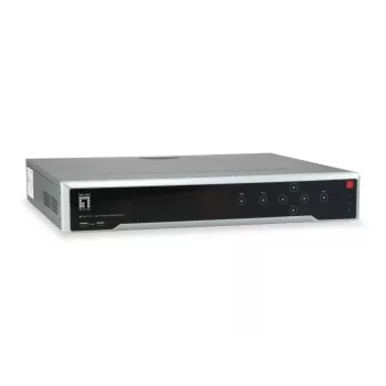 LevelOne NVR-1332 4 nodalījumu tīkla videoreģistrators H265 32 kanāli 3840x2160